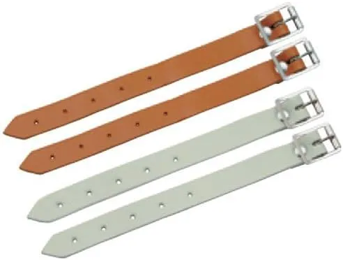 Leather Strap, 7.9 inches (20 cm), WH, 2 Pieces, White