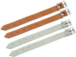 Leather Strap, 7.9 inches (20 cm), WH, 2 Pieces, White