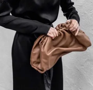 Leather the pouch Briefcases handbag summer