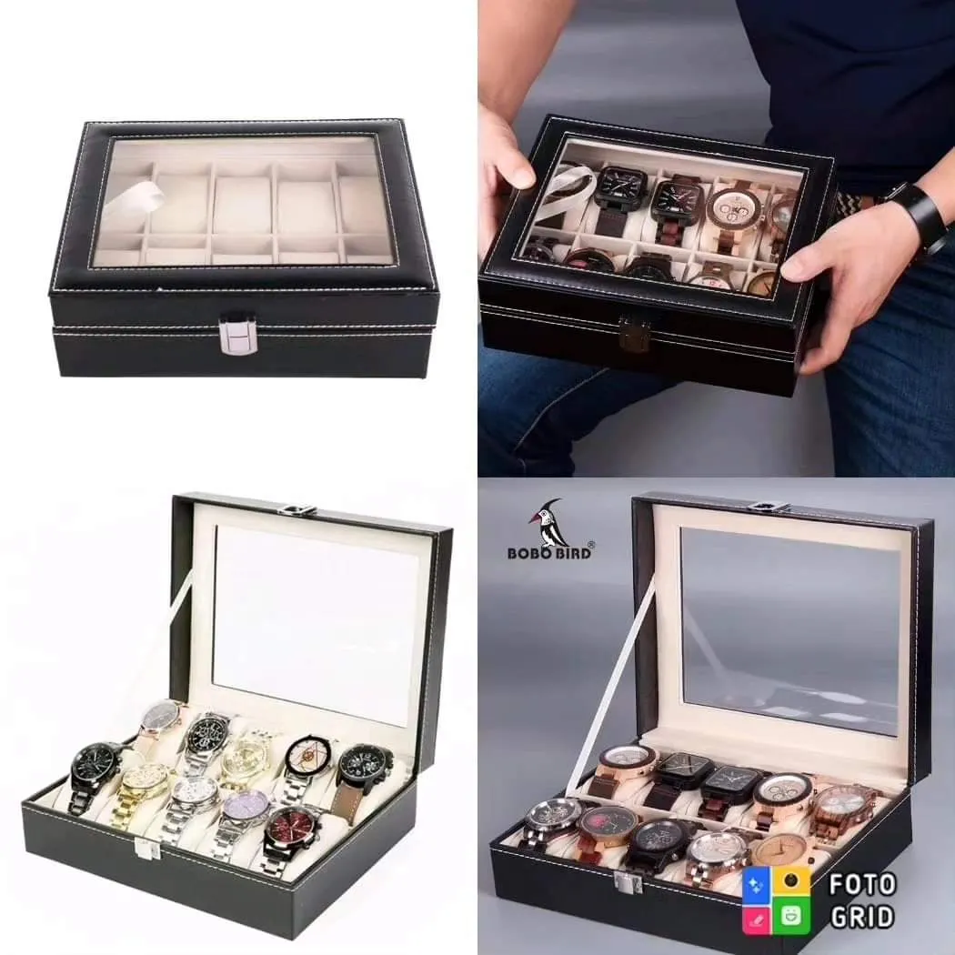 Leather watch cases gift