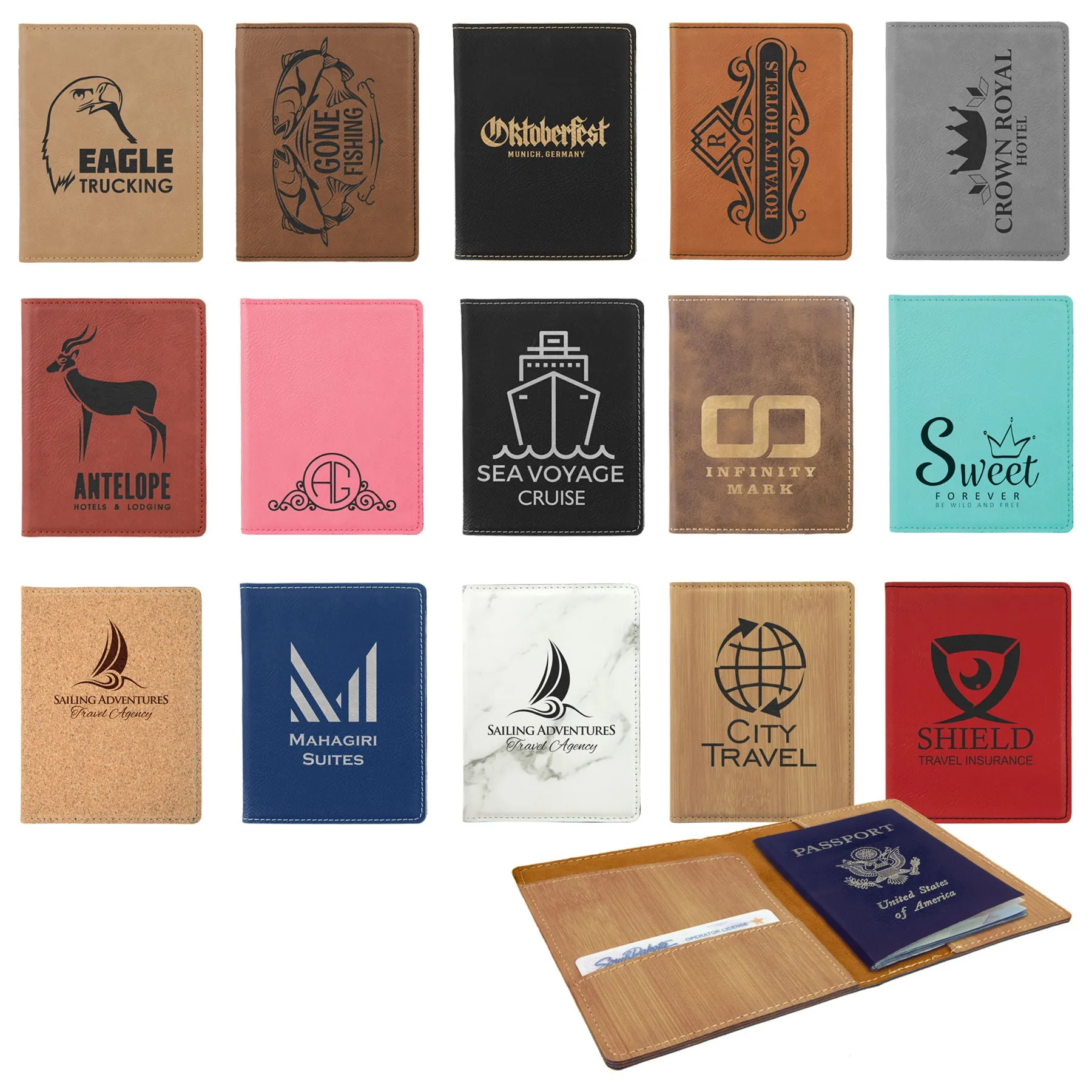 Leatherette Passport Holder