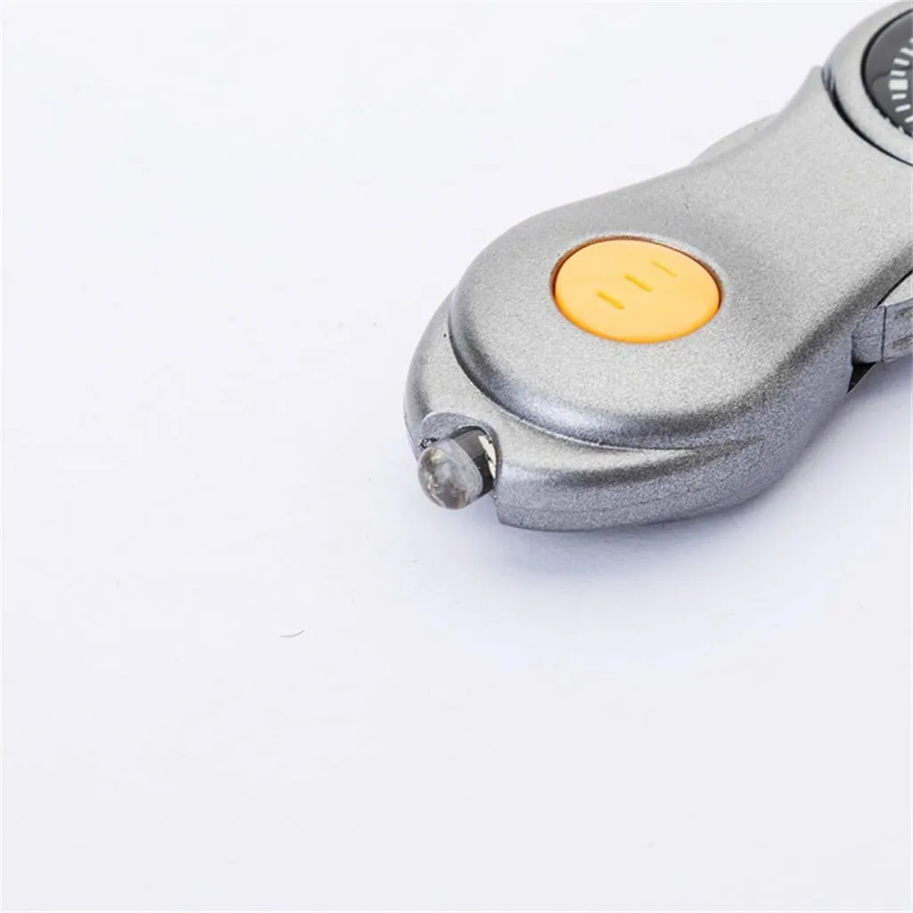 LED Light Compass Key Chain, Hiking Buckle Compass Outdoor Sports Necessities