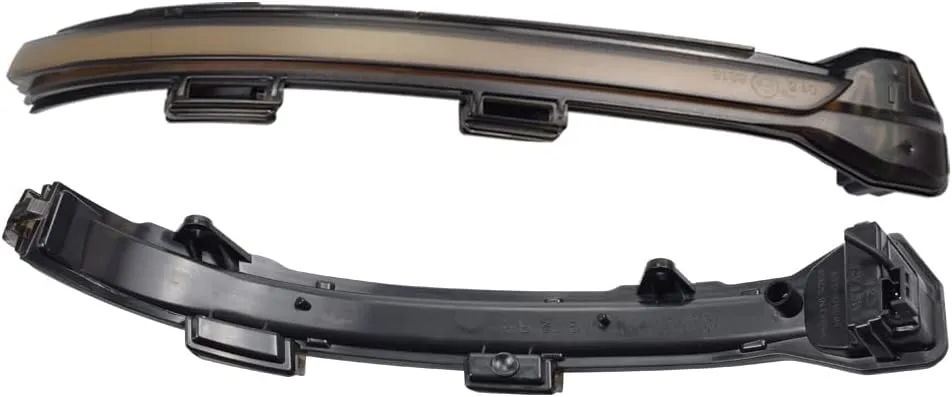 LED Side Mirrors, Sequential Dynamic Turn Signal Lights Indicator, Pair Compatible with Volkswagen Golf 7 MK7 GTI R 2013-2017, Smoke Lens Amber Light