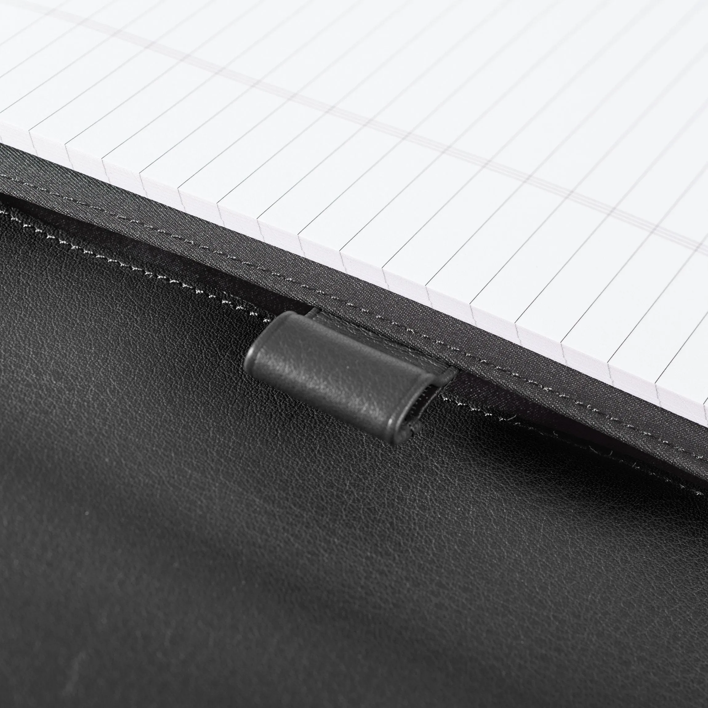 Left Handed Executive Zippered Portfolio Black Onyx