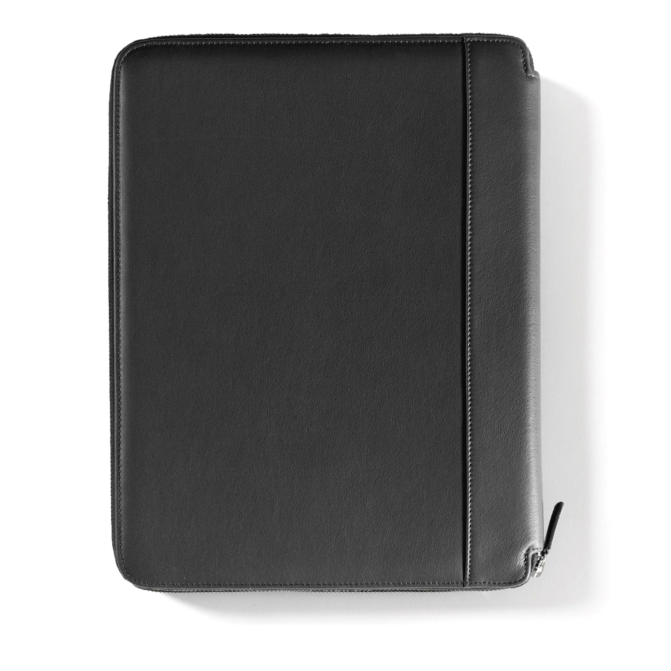 Left Handed Executive Zippered Portfolio Black Onyx