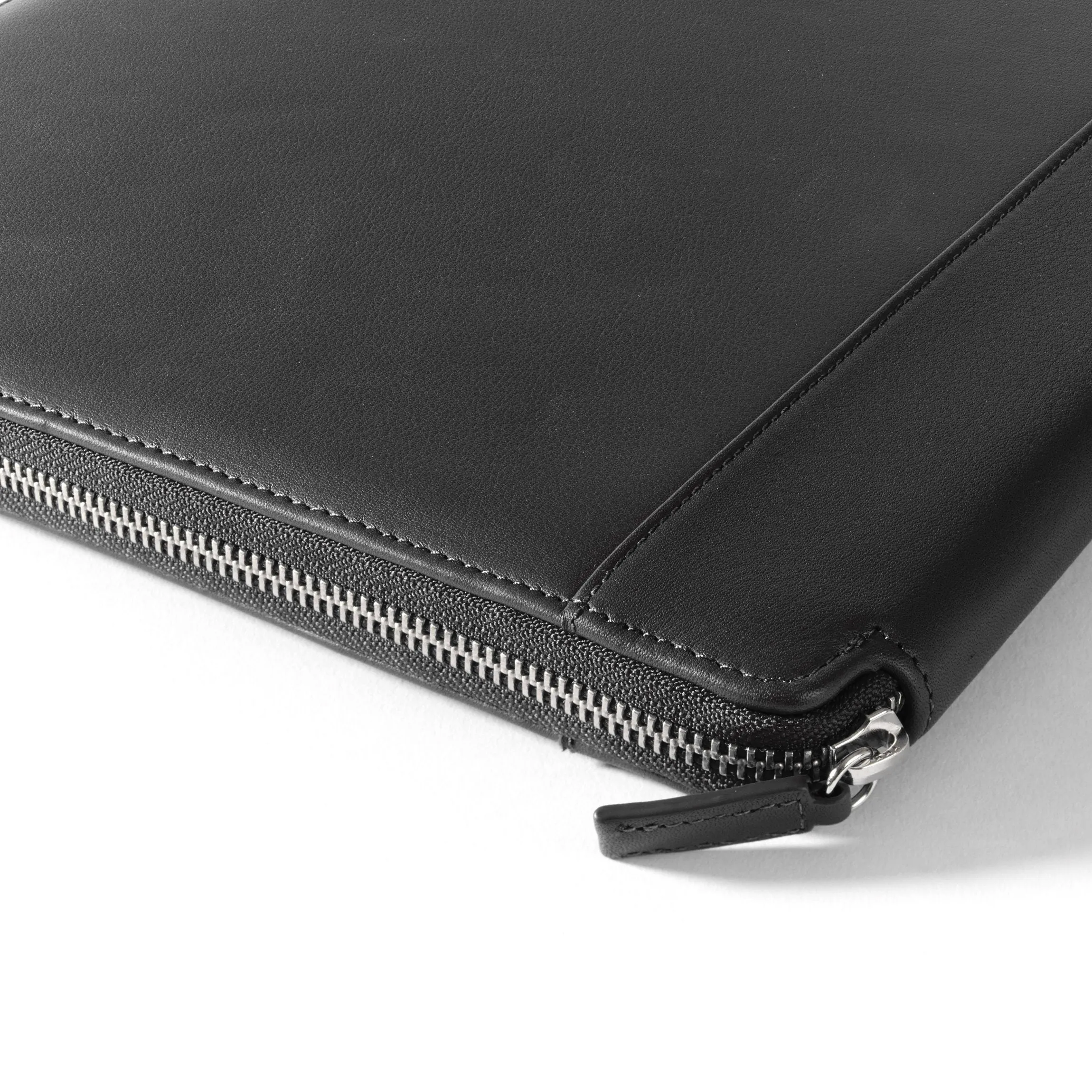 Left Handed Executive Zippered Portfolio Black Onyx