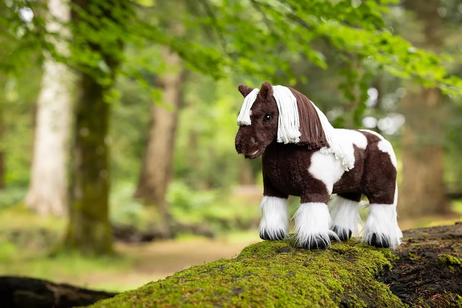 LeMieux Toy Pony Dazzle for Kids - Brown Skewbald - Soft Coat - Flexible - Pretend Play - Stuffed Animal Horse - Gift for Kids - Suitable for Ages 3 Years  