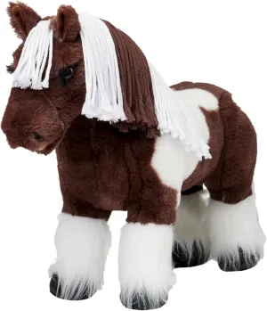 LeMieux Toy Pony Dazzle for Kids - Brown Skewbald - Soft Coat - Flexible - Pretend Play - Stuffed Animal Horse - Gift for Kids - Suitable for Ages 3 Years  