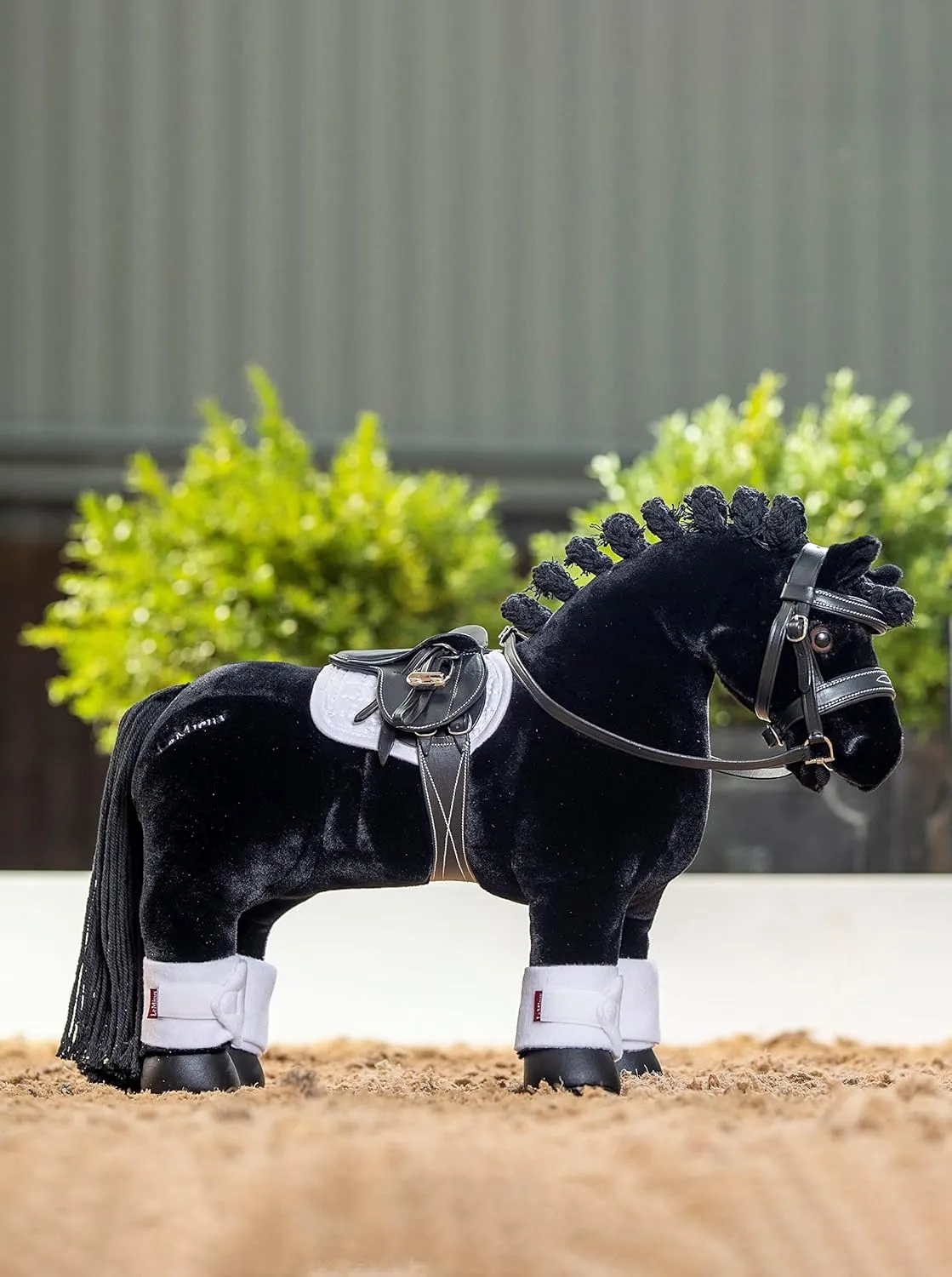 LeMieux Toy Pony Skye for Kids - Soft Black Coat - Flexible - Pretend Play - Stuffed Animal Horse - Gift for Kids - Suitable for Ages 3 Years  