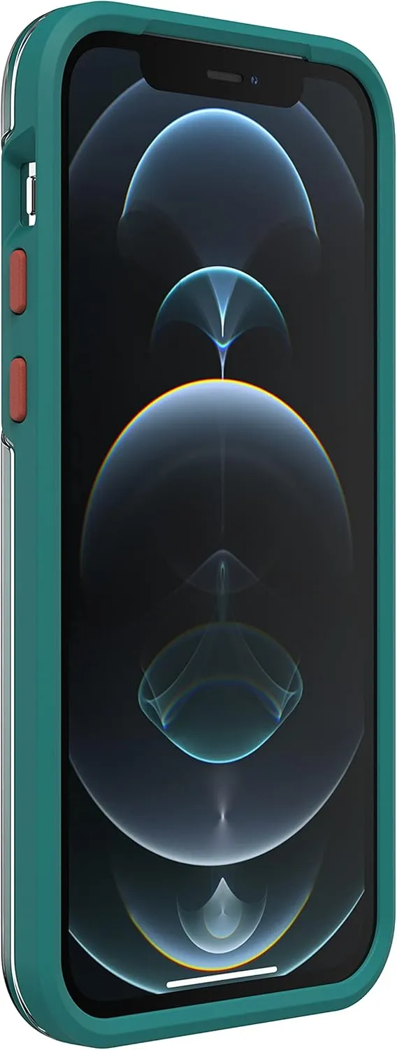 LifeProof See Case for iPhone 12 / iPhone 12 Pro, Shockproof, Drop Proof to 2 Meters, Ultra-Slim, Protective Thin Clear Case, Sustainably Made, Clear/Green