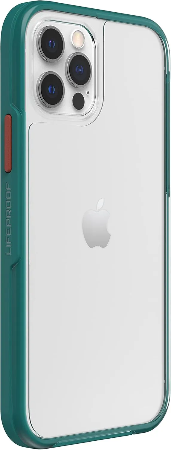 LifeProof See Case for iPhone 12 / iPhone 12 Pro, Shockproof, Drop Proof to 2 Meters, Ultra-Slim, Protective Thin Clear Case, Sustainably Made, Clear/Green