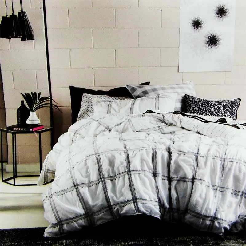 Linen House White Mireya Duvet Cover Set