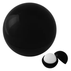 Lip Moisturizer Ball Add Customized With Text Name or Personalized Image $1.56 Each - Sold in Pack of 250 - BLACK