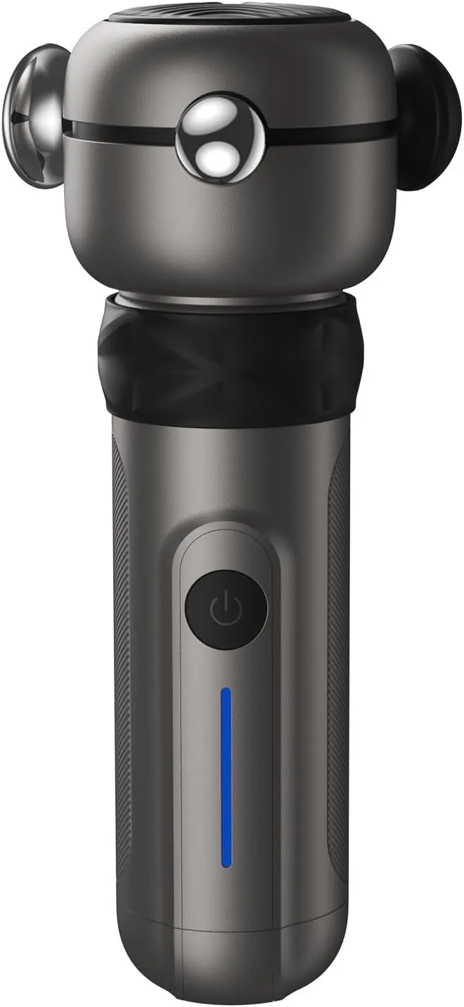 Lite Deep Tissue Therapy Massage Gun - 6500 RPM Portable Vibrating Massager for Pain Relief, Trigger Points & Stiffness, Handheld Muscle Massager for Athletes, Active Men & Women, Travel Size