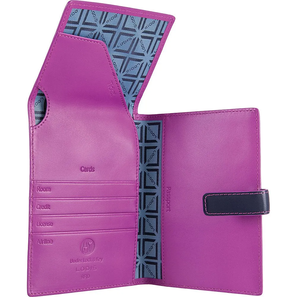 Lodis Audrey Passport Wallet with Ticket Flap