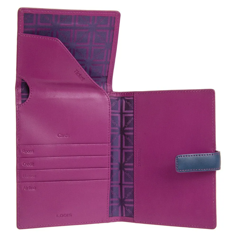 Lodis Audrey Passport Wallet with Ticket Flap