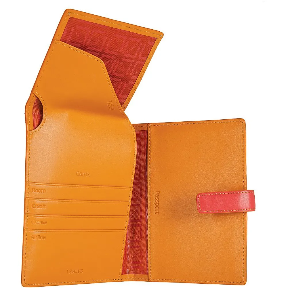 Lodis Audrey Passport Wallet with Ticket Flap