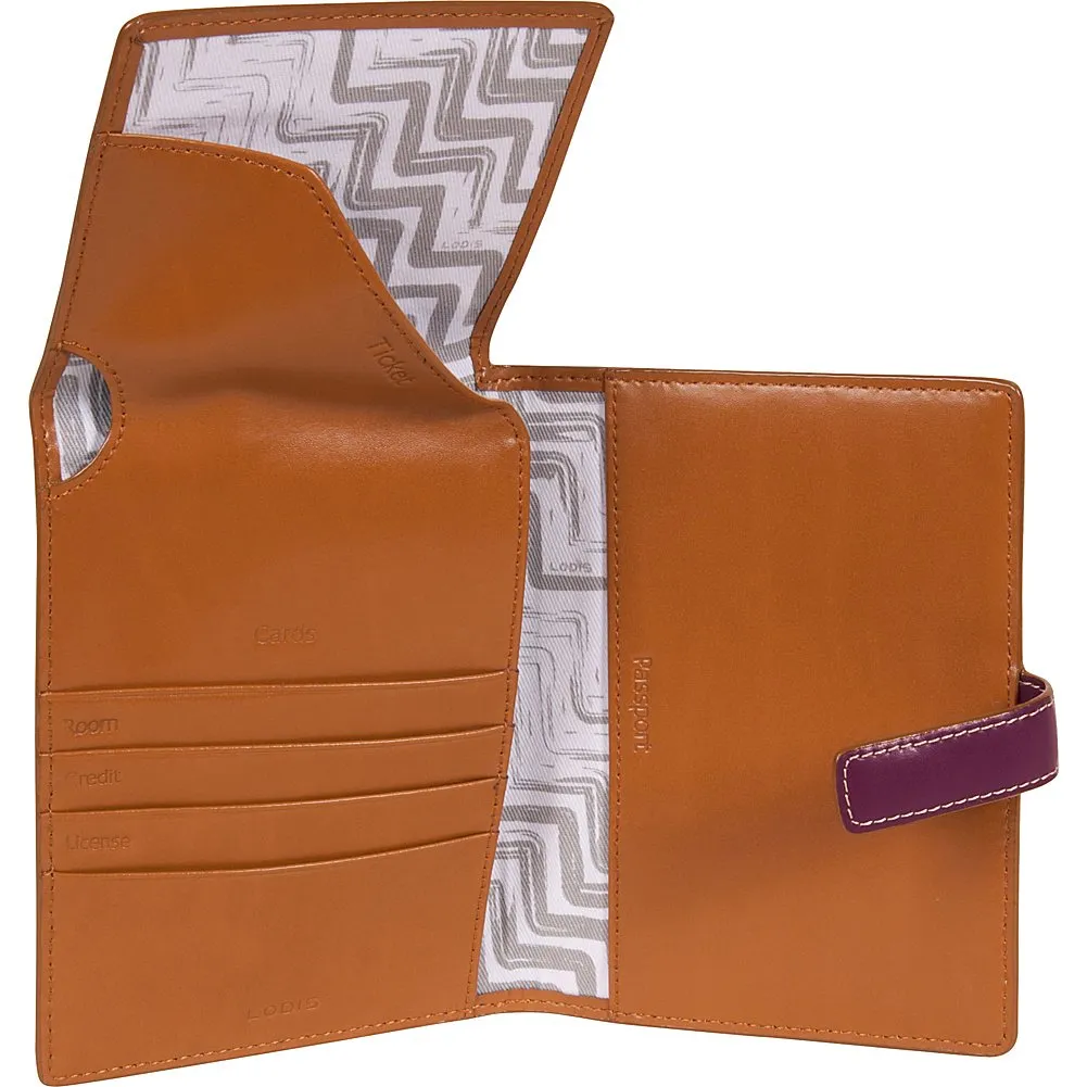 Lodis Audrey Passport Wallet with Ticket Flap