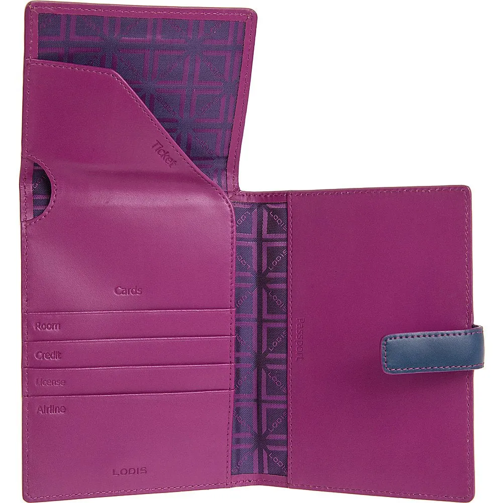 Lodis Audrey Passport Wallet with Ticket Flap