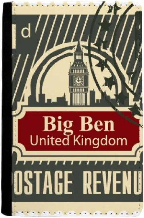 London Postage Revenue United Kingdom UK Passport Holder Notecase Burse Wallet Cover Card Purse