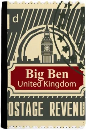 London Postage Revenue United Kingdom UK Passport Holder Notecase Burse Wallet Cover Card Purse