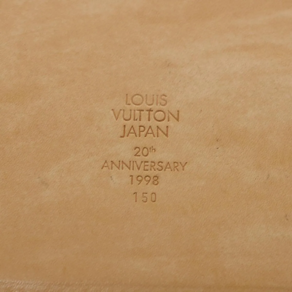 LOUIS VUITTON Valtec Briefcase Nomad Leather Beige M99071 LV Auth 32637A