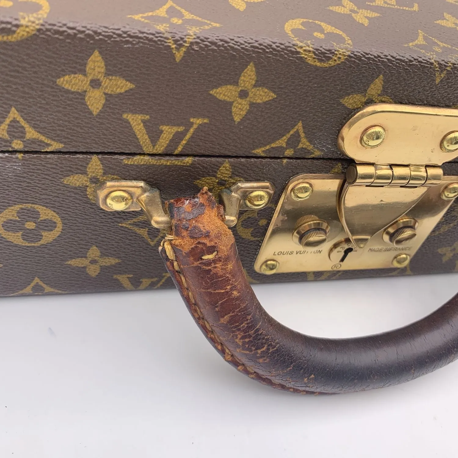 LOUIS VUITTON Vintage Monogram President Hard Case Briefcase Bag
