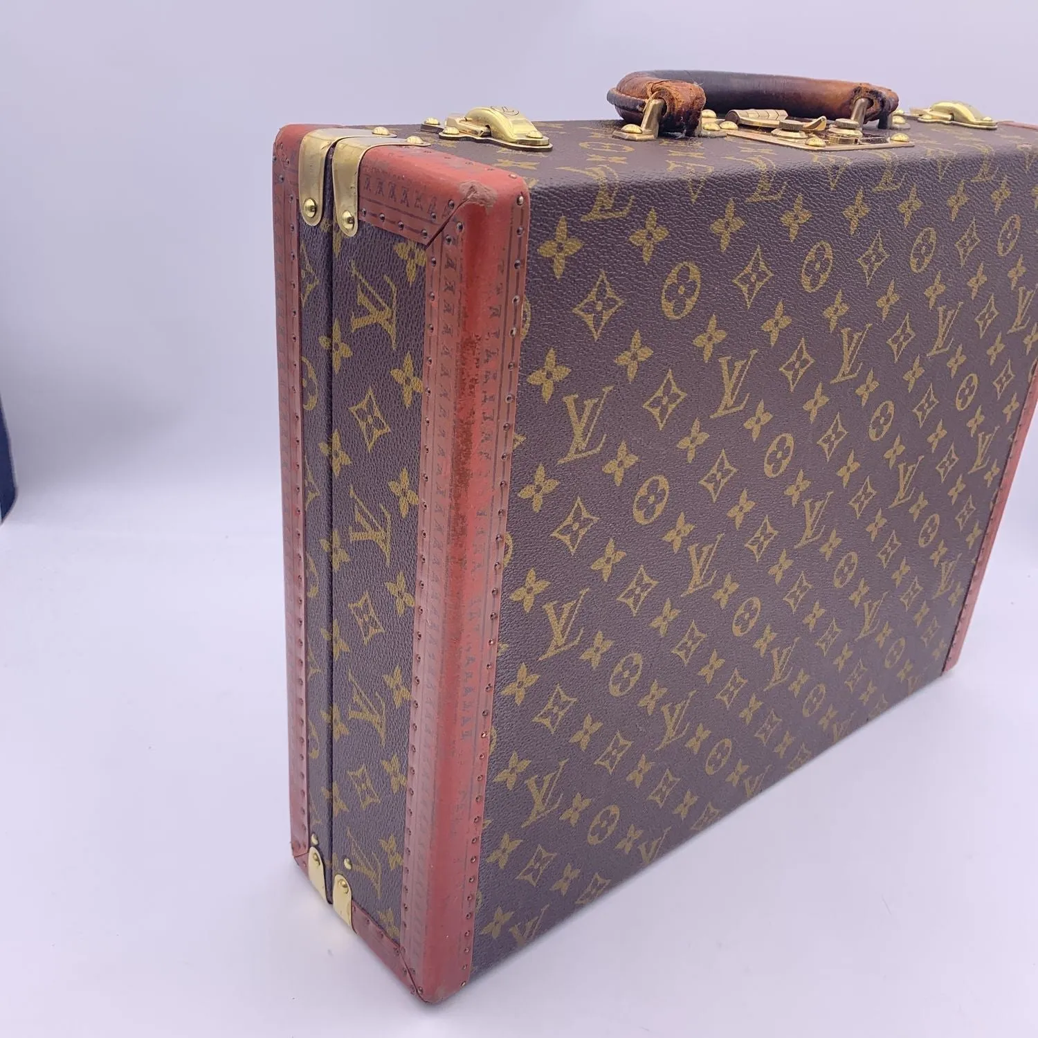 LOUIS VUITTON Vintage Monogram President Hard Case Briefcase Bag