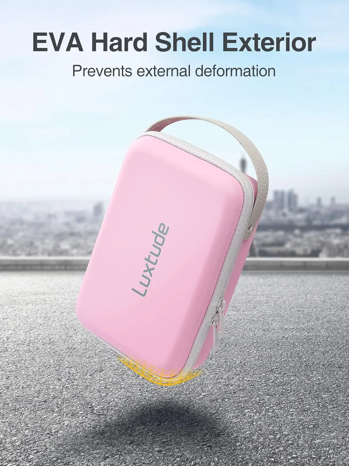 Luxtude Electronic Organizer Travel Case, Tech Organizer Travel Case, Hard Charger Organizer, Travel Cable Organizer, Tech Bag, Travel Essentials for Charger/Mouse/Cash/Card/Pen, Tech Gifts