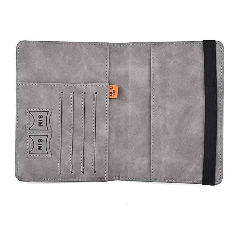 Luxury Leather Passport Elegant Cover Travel Passport Wallet Holder Document Organizer Case Men And Women Accessories