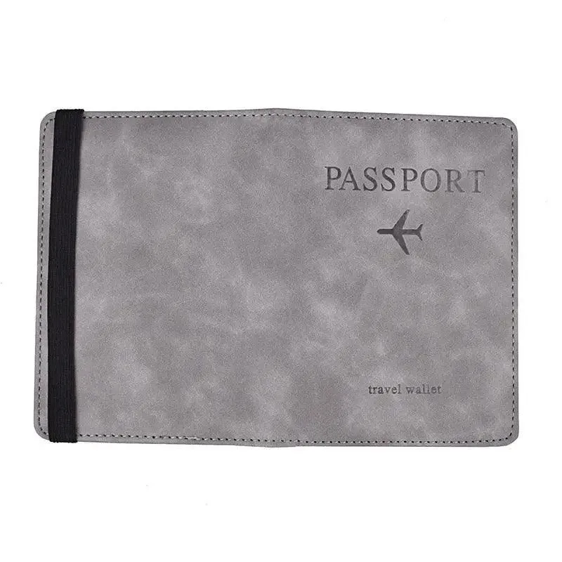 Luxury Leather Passport Elegant Cover Travel Passport Wallet Holder Document Organizer Case Men And Women Accessories