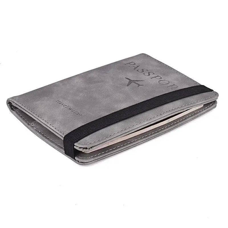 Luxury Leather Passport Elegant Cover Travel Passport Wallet Holder Document Organizer Case Men And Women Accessories