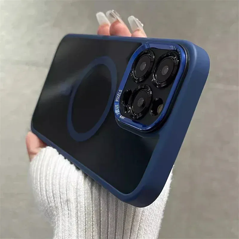Luxury Shockproof Acrylic Clear Magsafe Case For iPhone