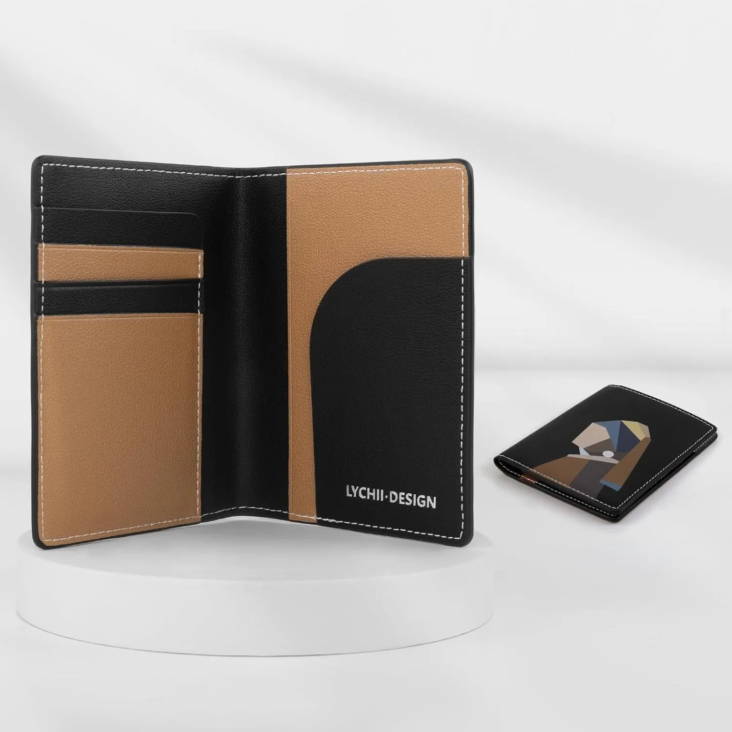 Lychii RFID-blocking Passport Holder Cover, Slim PU Leather Passport Wallet for Travel, 5.7" x 4.1"