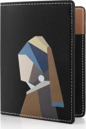 Lychii RFID-blocking Passport Holder Cover, Slim PU Leather Passport Wallet for Travel, 5.7" x 4.1"