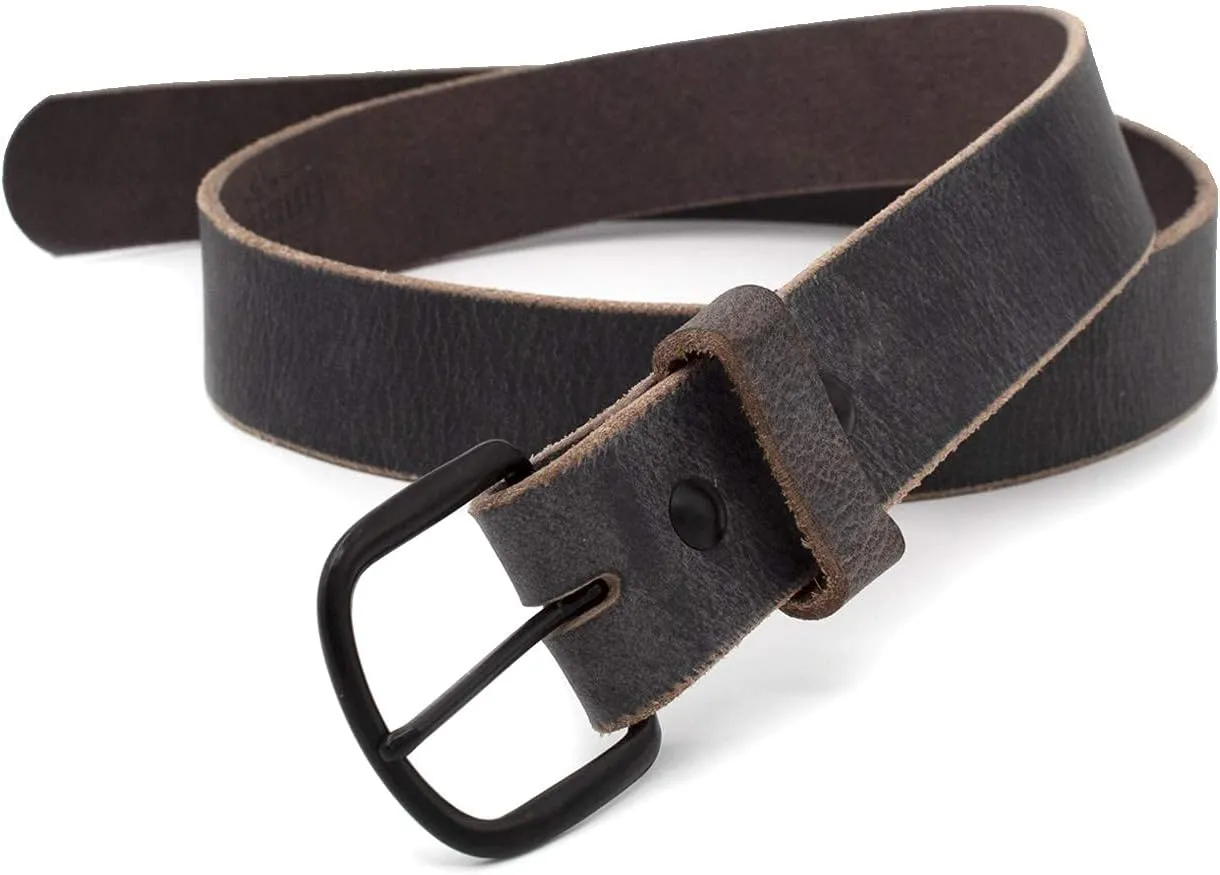 Main Street Forge The Bootlegger Leather Belt | Made in USA | Full Grain Leather | Mens Belt