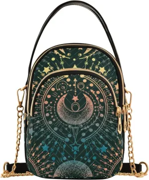 MCHIVER Crossbody Bag for Women Cell Phone Purse Wallet with Removable Chain Shoulder Handbag for Passport Phone Travel Work