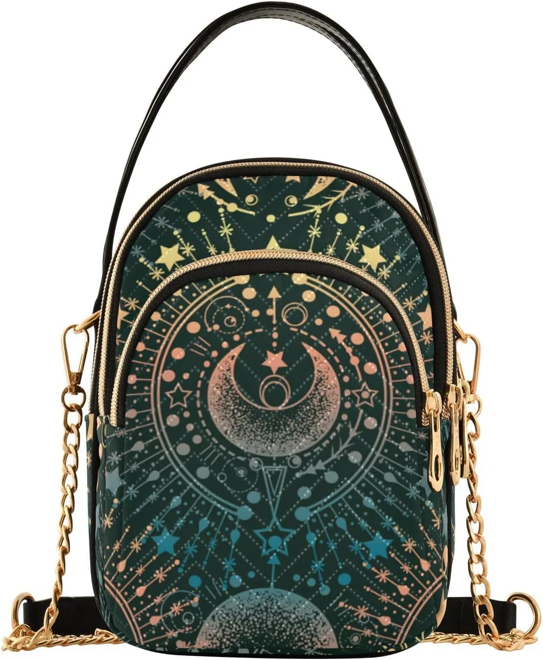 MCHIVER Crossbody Bag for Women Cell Phone Purse Wallet with Removable Chain Shoulder Handbag for Passport Phone Travel Work