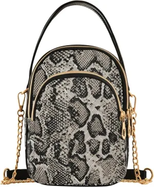 MCHIVER Crossbody Bag for Women Cell Phone Purse Wallet with Removable Chain Shoulder Handbag for Passport Phone Travel Work