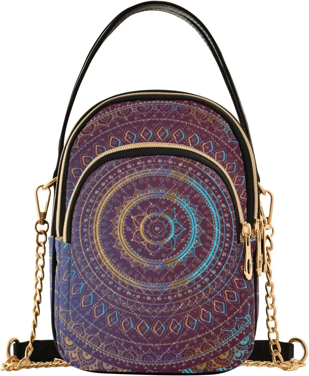 MCHIVER Crossbody Bag for Women Cell Phone Purse Wallet with Removable Chain Shoulder Handbag for Passport Phone Travel Work