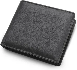 Men Wallets Premium Product Real Cowhide Wallets for Man Short Black Walet Short Purses