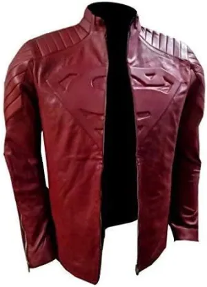 Men’s Smallville Clark Kent Tom Welling Genuine Leather Superman Jacket