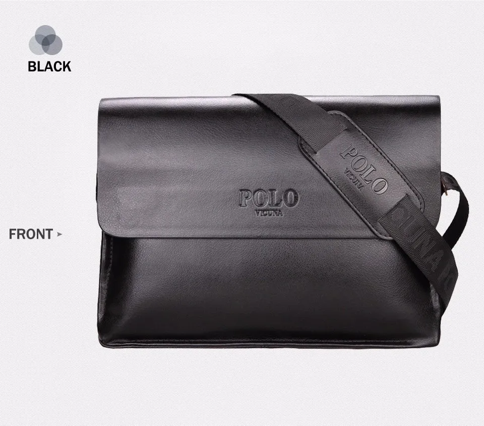 Messenger Bag Famous POLO Crossbody Vintage Leather Bag male Men's Extensive selection Leather Business bolsas Highly recommended VICUNA Brand Bag Mens Men Casual