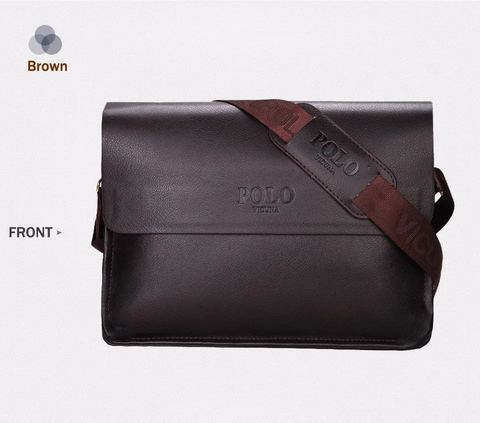 Messenger Bag Famous POLO Crossbody Vintage Leather Bag male Men's Extensive selection Leather Business bolsas Highly recommended VICUNA Brand Bag Mens Men Casual