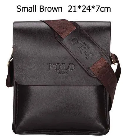 Messenger Bag Famous POLO Crossbody Vintage Leather Bag male Men's Extensive selection Leather Business bolsas Highly recommended VICUNA Brand Bag Mens Men Casual