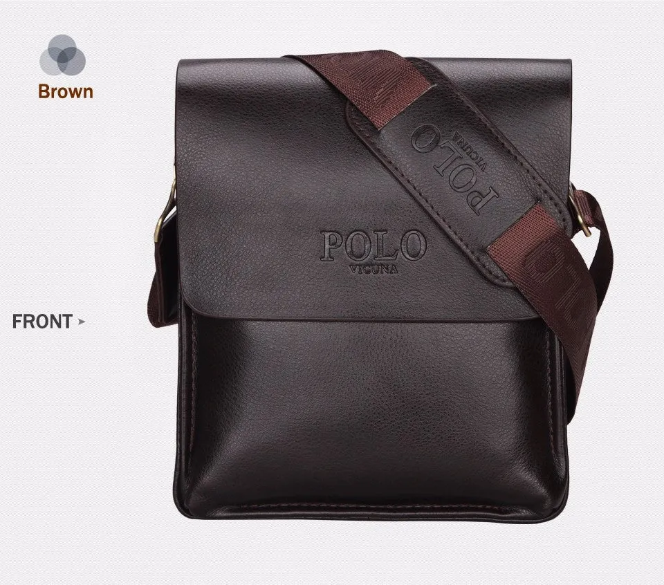 Messenger Bag Famous POLO Crossbody Vintage Leather Bag male Men's Extensive selection Leather Business bolsas Highly recommended VICUNA Brand Bag Mens Men Casual