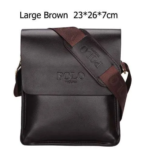 Messenger Bag Famous POLO Crossbody Vintage Leather Bag male Men's Extensive selection Leather Business bolsas Highly recommended VICUNA Brand Bag Mens Men Casual