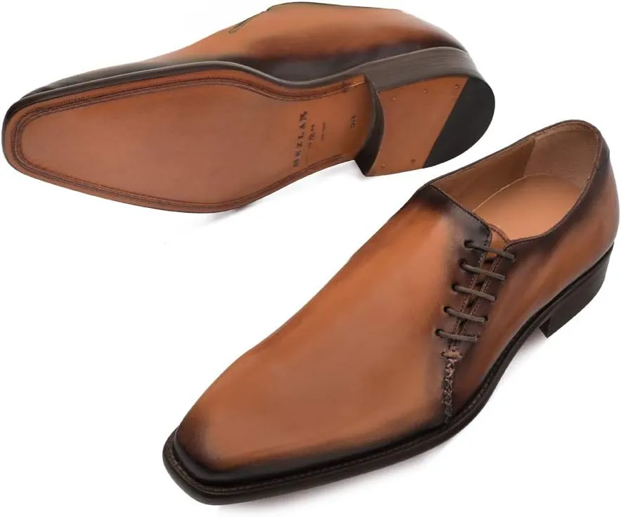 Mezlan Nicos Shoe - Men's Luxury Lace Ups, Handcrafted in Spain, Medium Width, Made with Leather, Perfect to Wear in Formal and Sophisticated Events