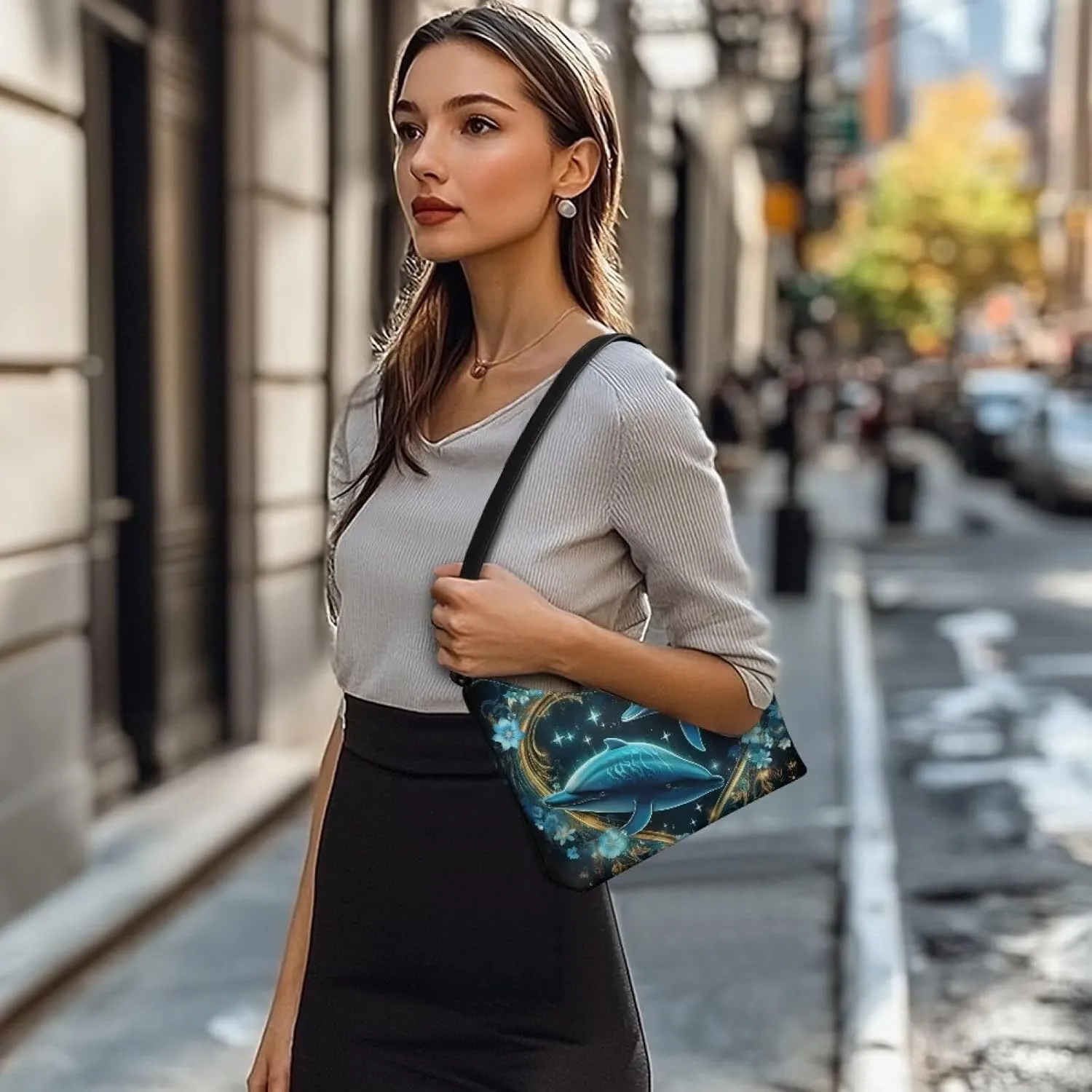 Mini Underarm Crossbody Bag for Women Leather for Dating Travel