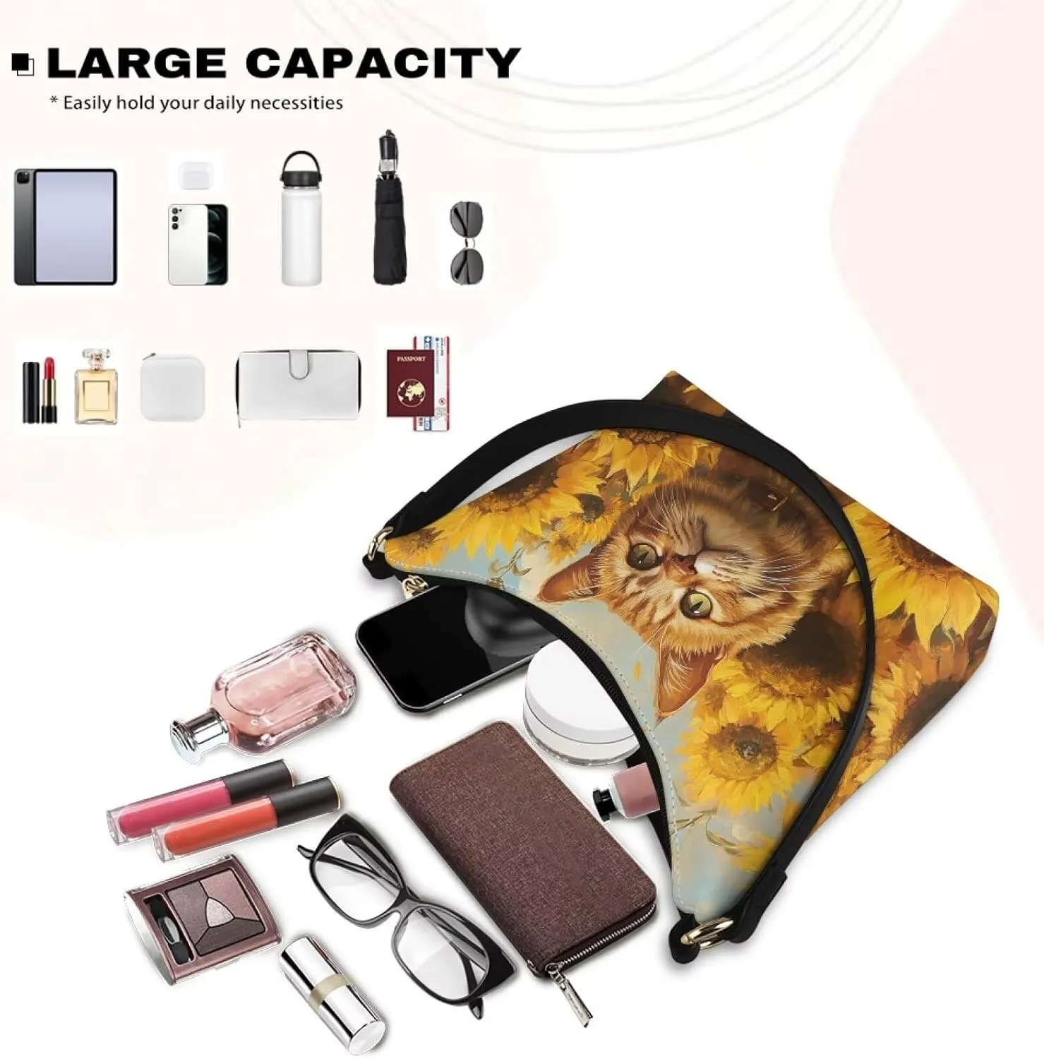 Mini Underarm Crossbody Bag for Women Leather for Dating Travel